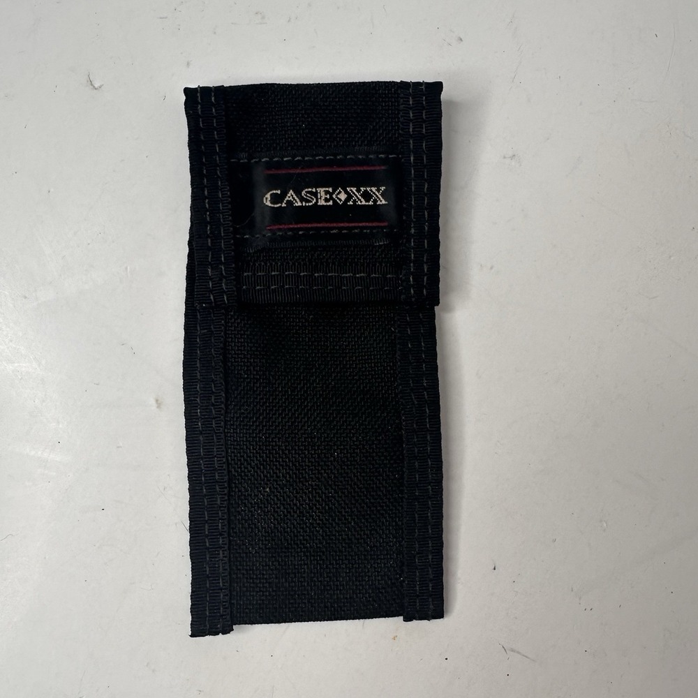 Case XX Nylon Sheath Black Flap Folding Knife Pouch USA Made